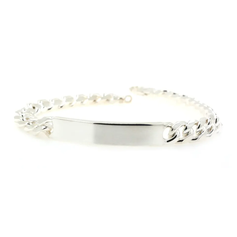 bracciale da uomo in maglia grumetta argento 925