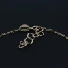 chiusura regolabile del bracciale con diamante taglio cuore
