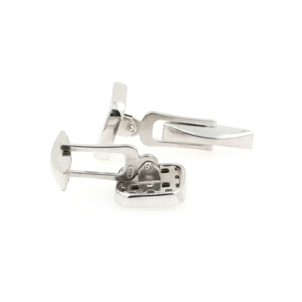 Gemelli Argento 925 Personalizzabili di forma quadrata