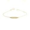 Bracciale neonato personalizzabile in oro