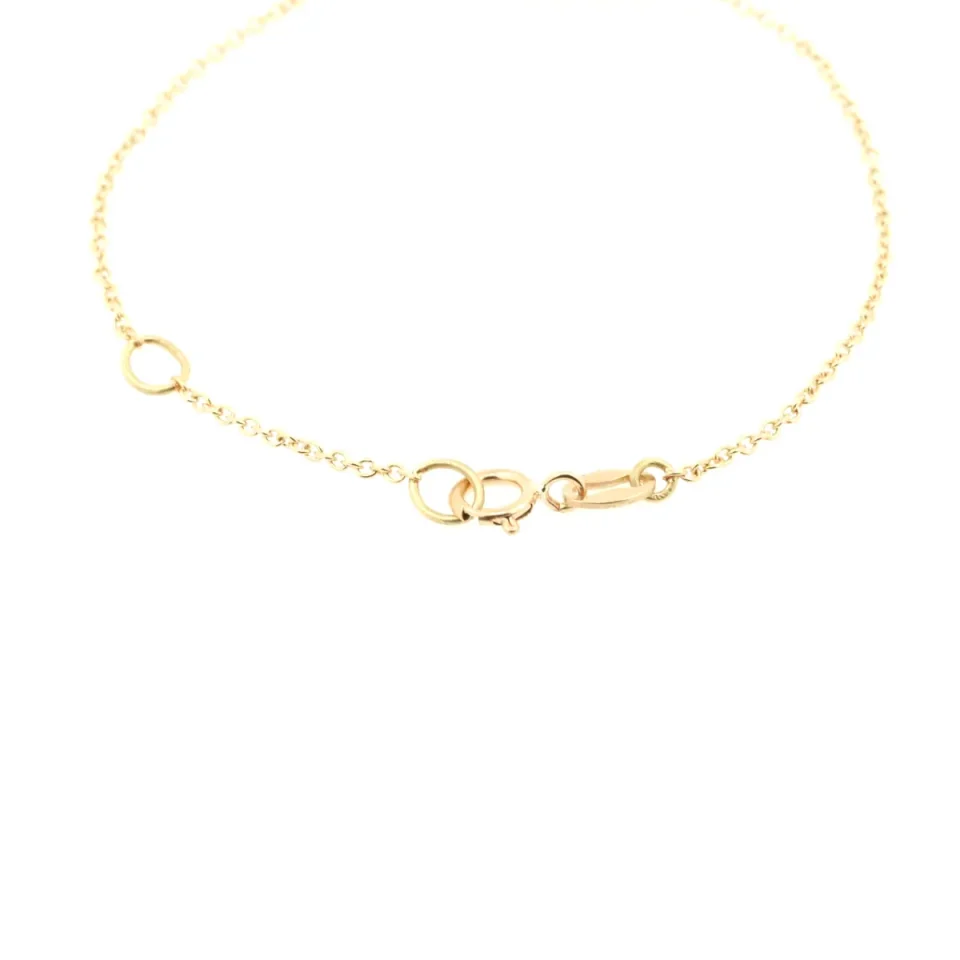 Bracciale neonato personalizzabile in oro con piastrina da incidere